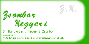 zsombor megyeri business card